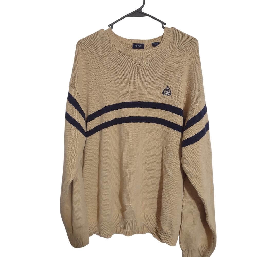 Vintage Y2K Izod Crewneck Sweater‎ XL Hipster Preppy Grunge